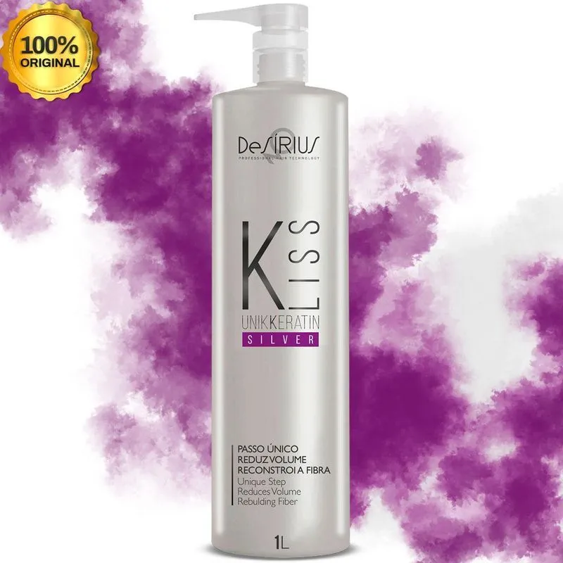 Alisante Profissional K Liss Silver Em Apenas Um Passo 1l