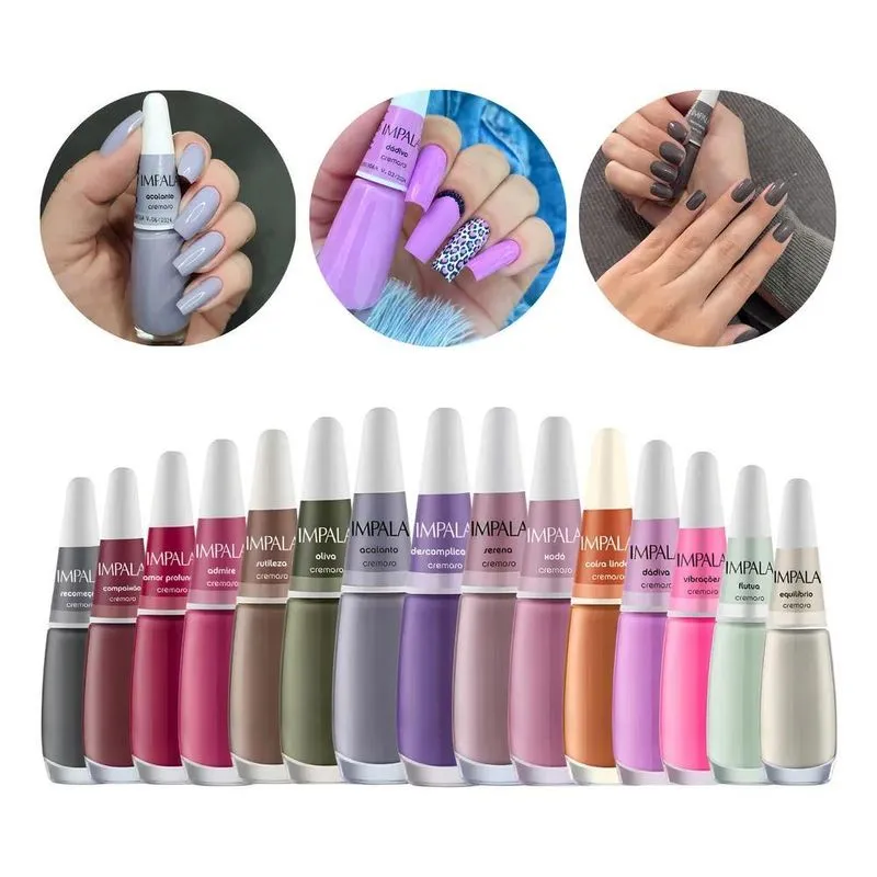 Kit 15 Esmaltes Sortidos Impala Coleção Cores Da Sua Moda Co
