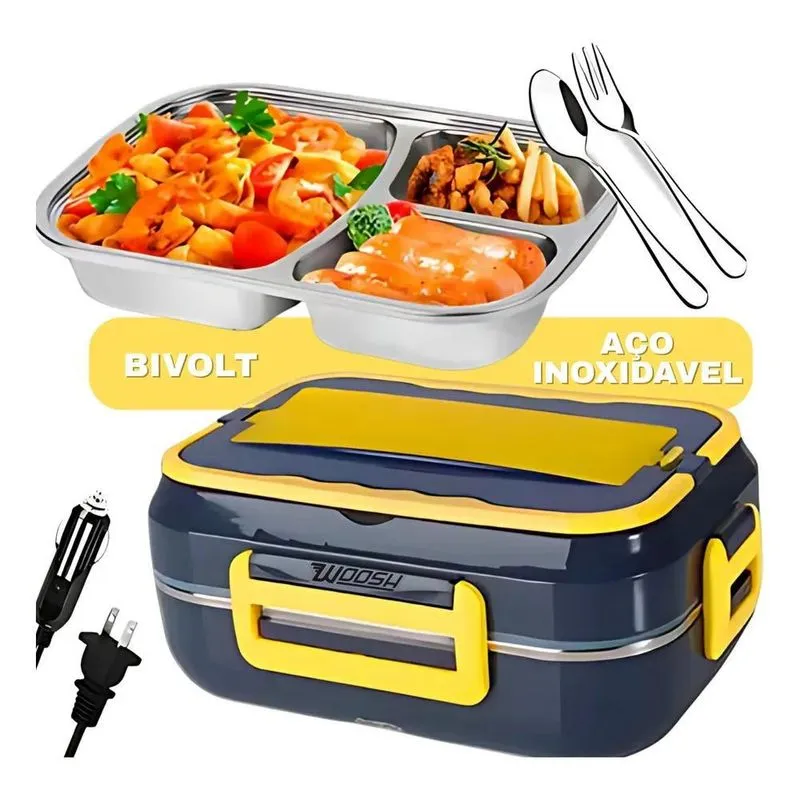 Marmita Inox Cor Azul-escuro Tomada Woosh De Aluminio Repart