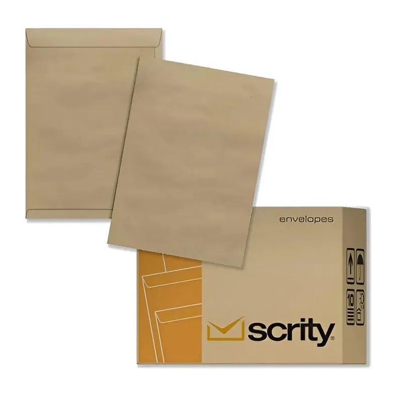 Envelope Nº 32 Kraft Natural Folha A4 22x32 Com 80grs/m - 2