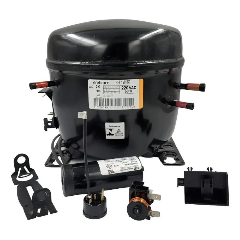 3x Motor Compressor Embraco 1/3+ Freezer Ffi12hbx R134