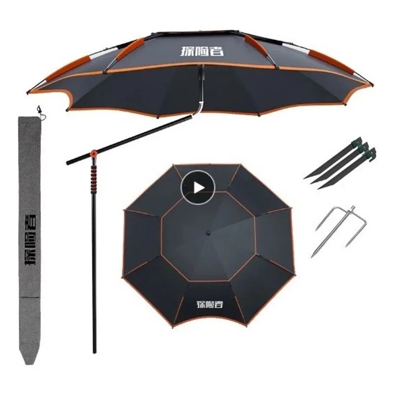 Ombrelone Guarda Sol Camping Pesca Praia 2,40m Anti Termico
