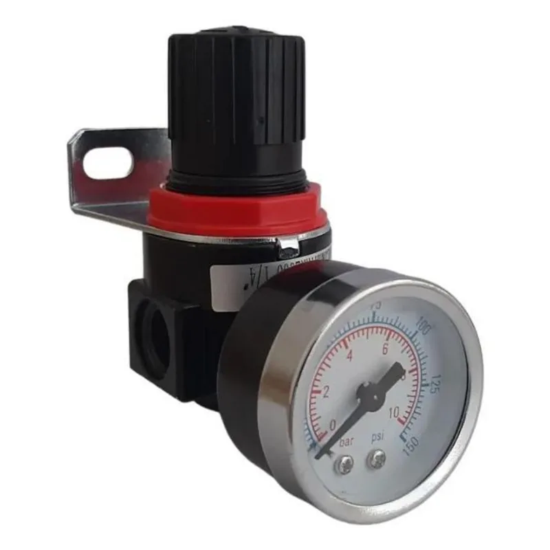 3x Regulador De Pressão P Compressor Com Manômetro 1/4 Ar200