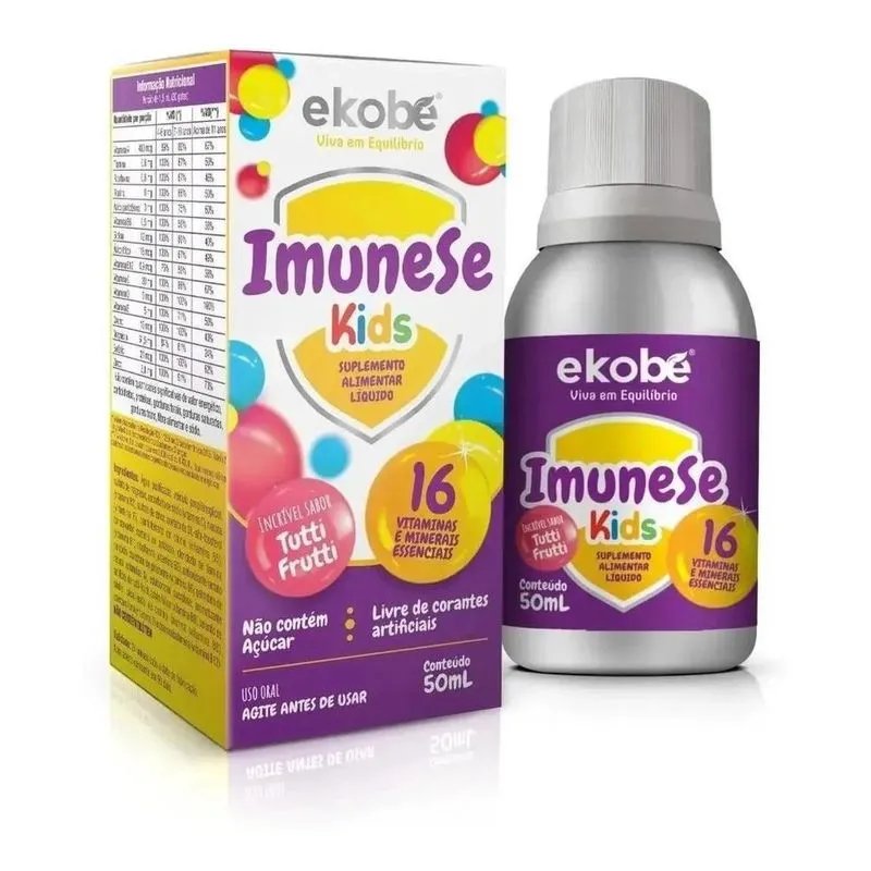 10x Imunese Kids Gotas Tutti Frutti Imunidade Infantil Ekob