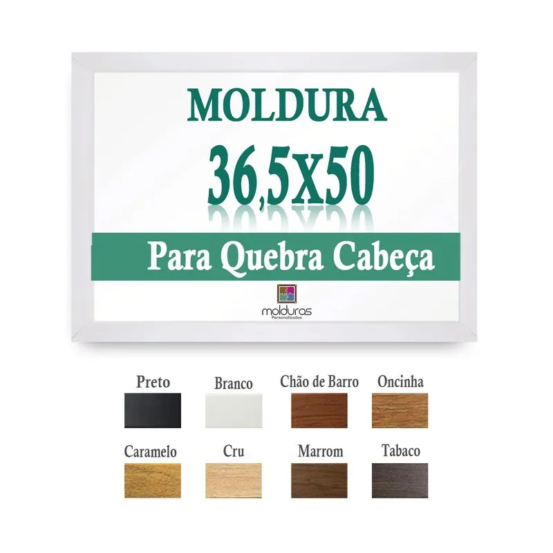 Moldura Quebra Cabeça Estrela 500 Peças 50 X 36,5 Cm C/petg