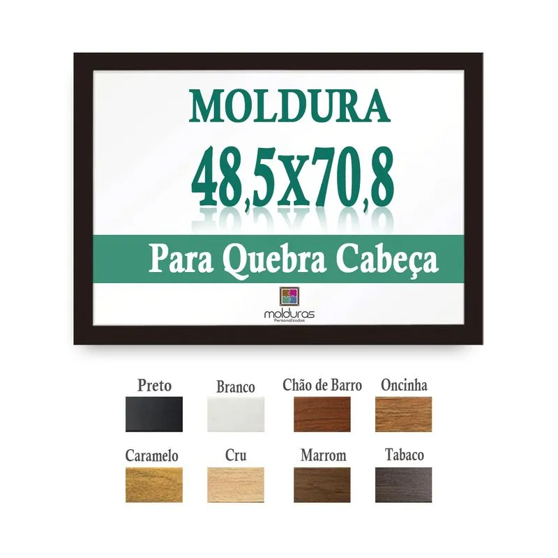Moldura Quebra Cabeça Estrela 1000 Peças 70,8 X 48,5 C/ Petg