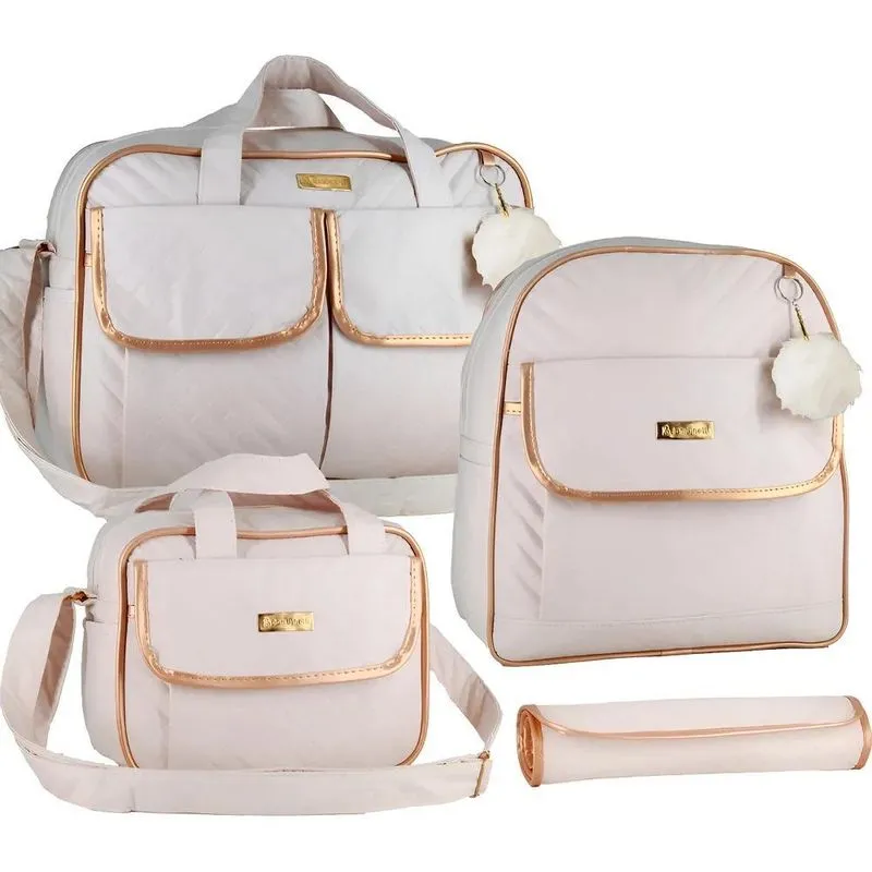 Kit Bolsa Maternidade Com Mochila Para Menina E Menino Cor C