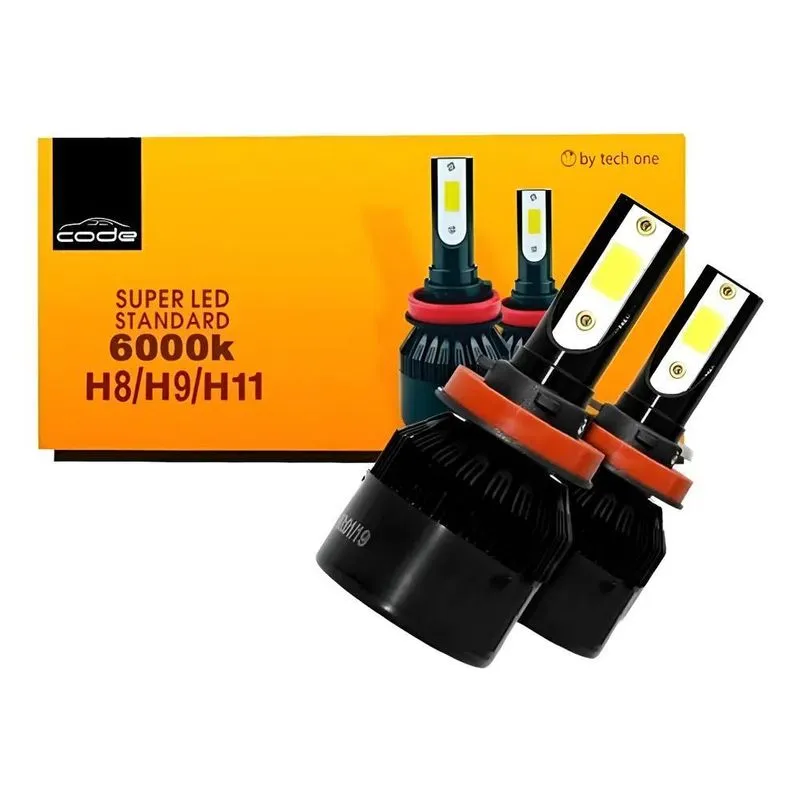 Super Led Carro 12v Branco Puro 6400lm - H1 H4 H - H7 Branco