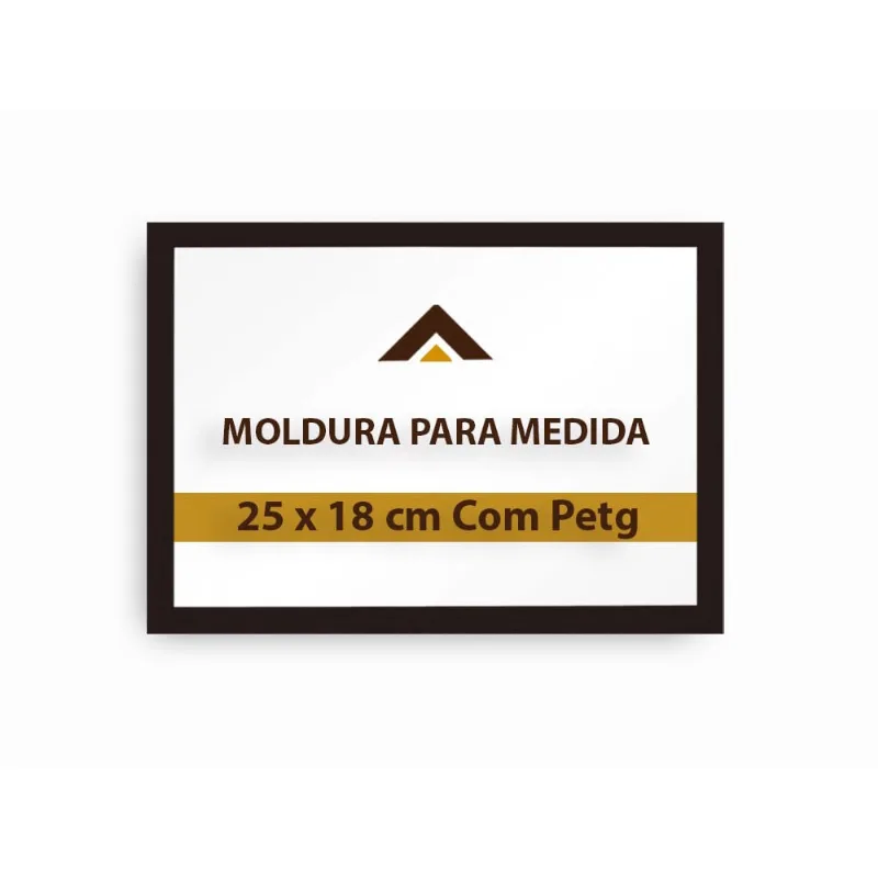 Moldura 25X18 cm para arte imagem decorativo com petg