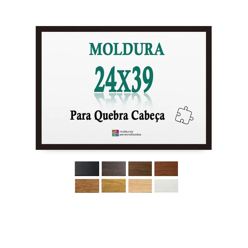Moldura Quadro 24 X 39 Cm Quebra Cabeça Pais E Filhos
