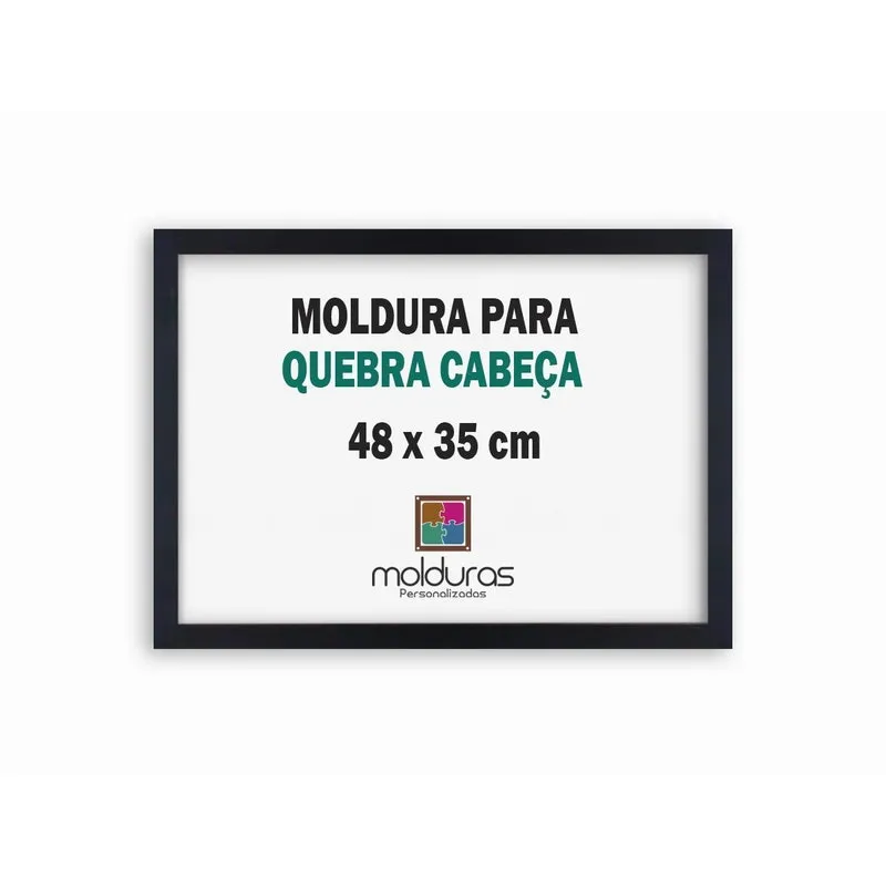 Moldura 35x48 Cm Preto Game Office 500 Peças Petg