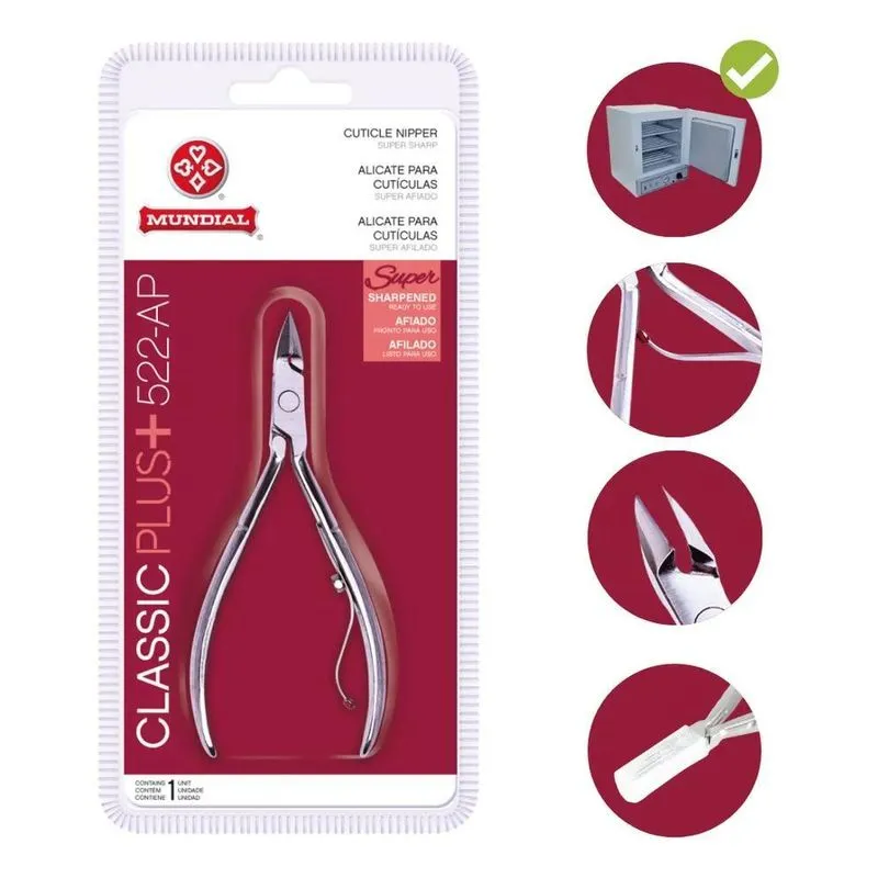 Alicate Para Cuticulas 522-ap Super Afiado Classic Plus