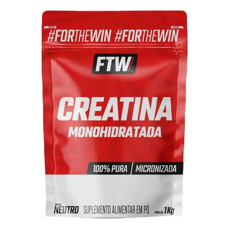 10x Creatina Monohidratada 100% Pura Refil 1kg - Ftw