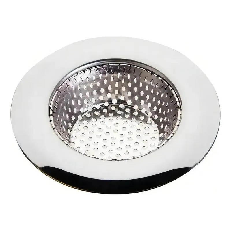 2x Ralo Para Pia Em Inox Cozinha Borda 9 Cm Diâmetro Cor 608