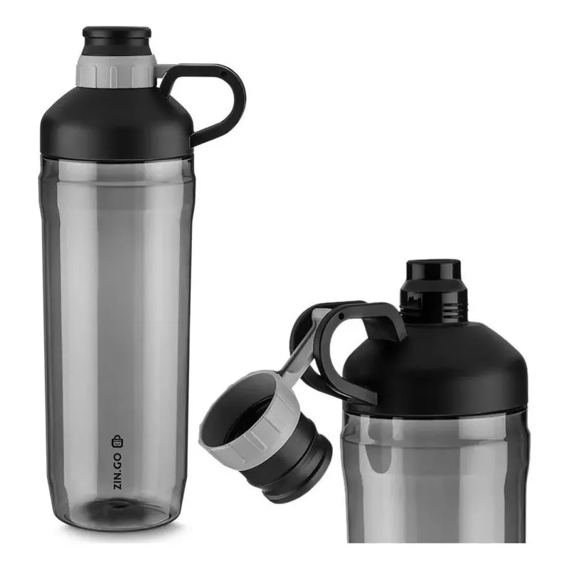 Squeeze Garrafa Água 1,5 L Academia Shake Com Tampa Alça Bico