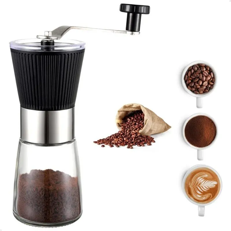 5x Moedor De Café Em Grãos Manual Com Mecanismo Em Cerâmica