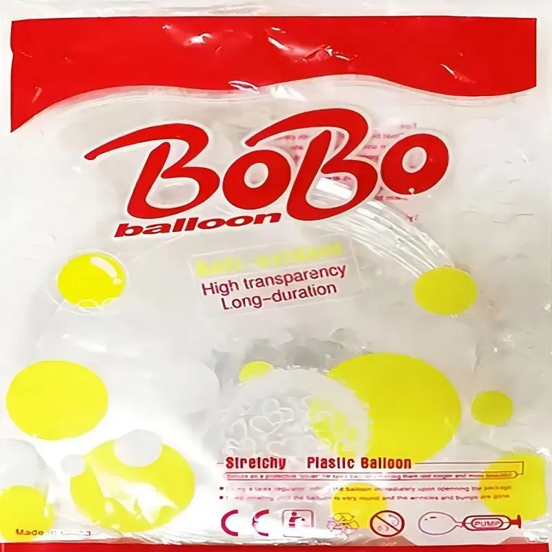 Balão Bubble Bolha Transparente 24 Pol Pacote Com 50 Und