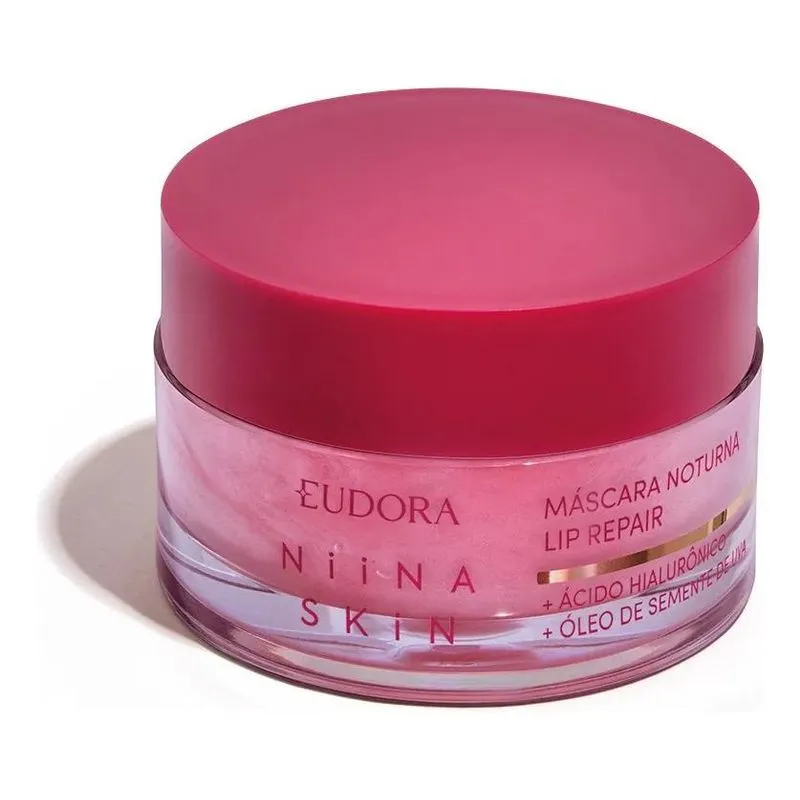 2x Eudora Niina Skin Máscara Labial Noturna Lip Repair 9g Mo