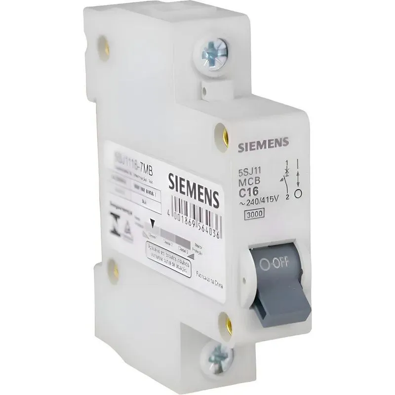 10x Disjuntor Monopolar Siemens Curva C 10/16/20/25/32a