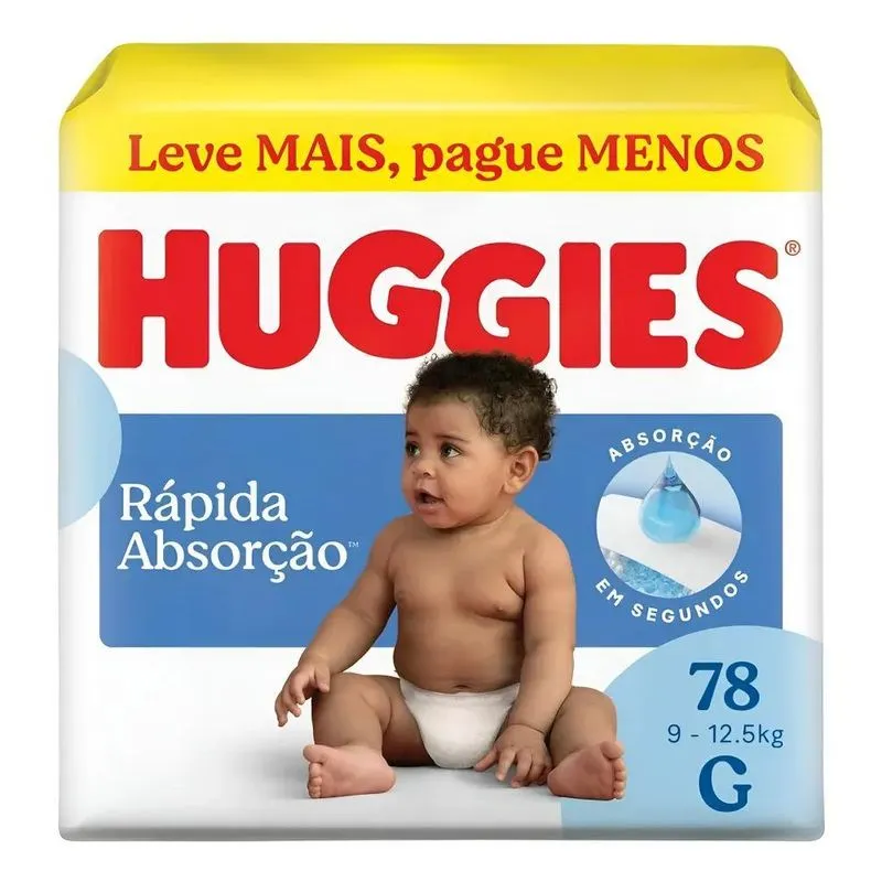 Huggies Tripla Proteção Fralda G 78 Unidades