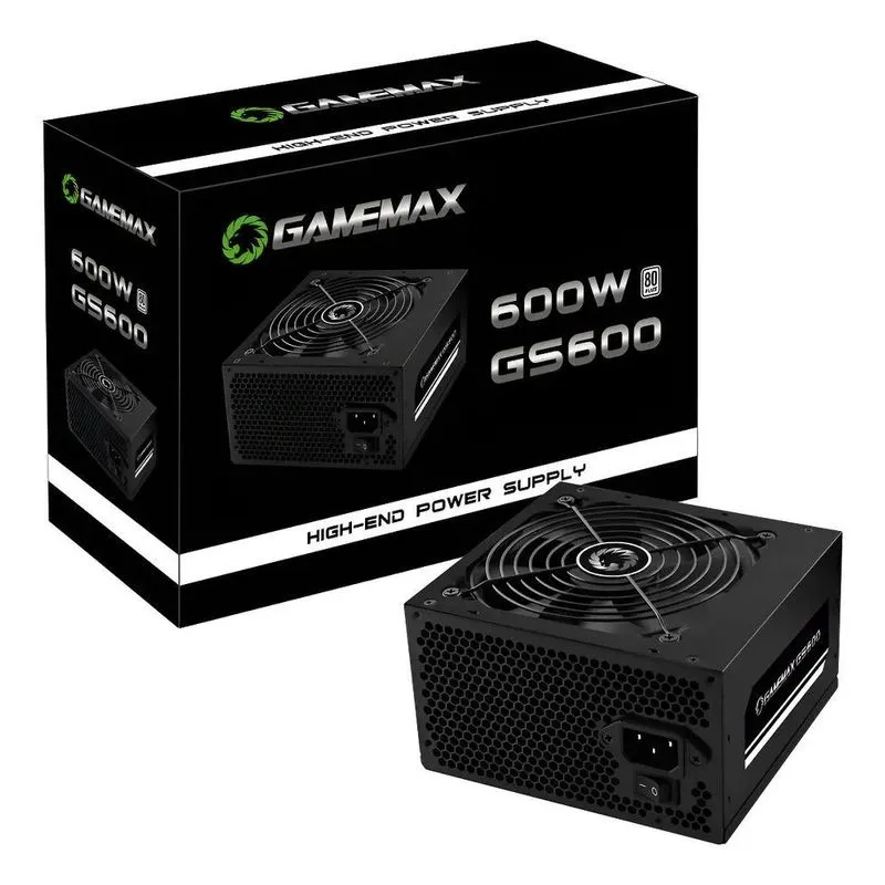 Fonte De Alimentacao 600w Gs600 80 Plus White Gamemax Cor Pr