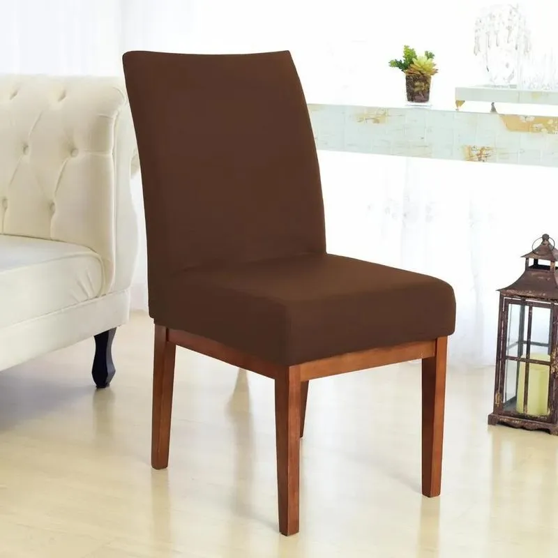 5x Kit Capa Cadeira Jantar Malha Gel Elástico 4 Unidades Lux