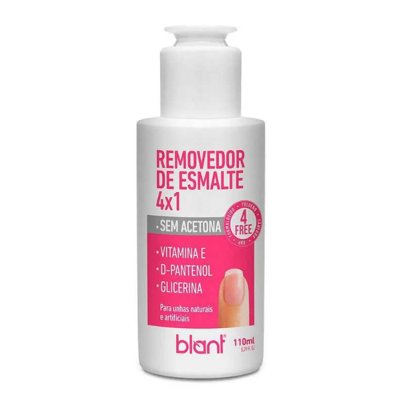 Removedor De Esmalte 4x1 Sem Acetona Formulação Suave Blant