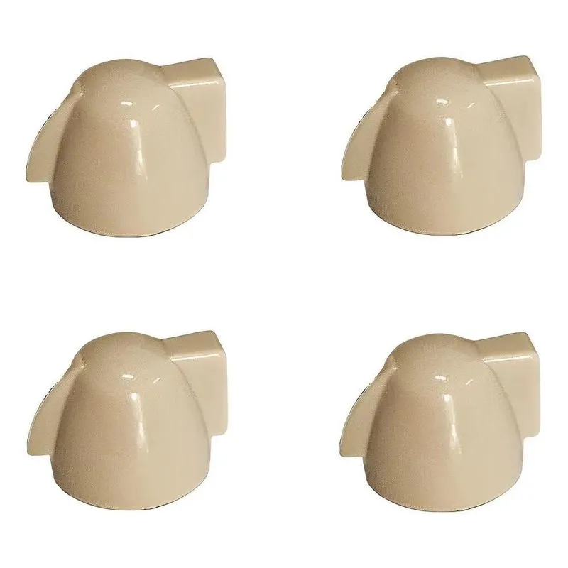 3x Kit 4 Knobs Chicken Head Velvet Guitarra Baixo Branco