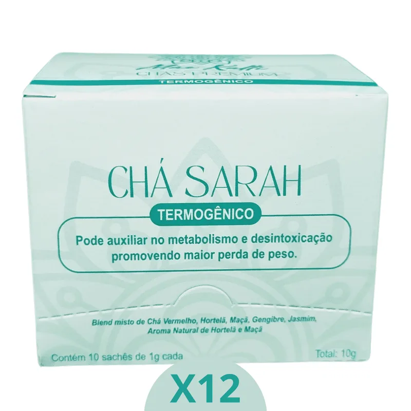 Chá Funcional Termogênico Desinchá Barriga Sarah 120 Sachês