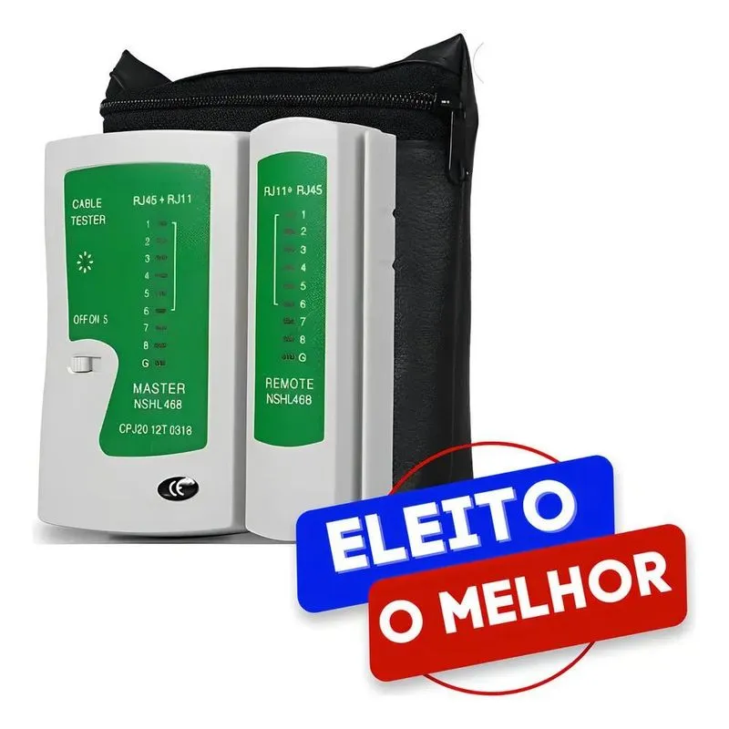 3x Testador De Cabo De Rede Rj45 Lan Cat5 Cat6 Rj11 Telefoni