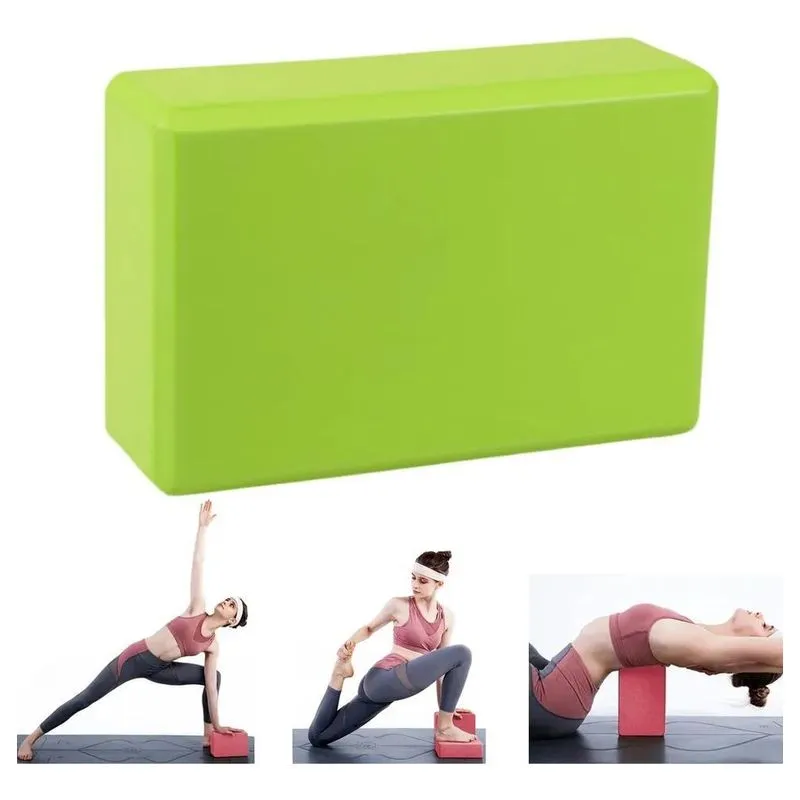 3x Bloco De Tijolo Pilates Yoga Funcional Eva Alta Densidade