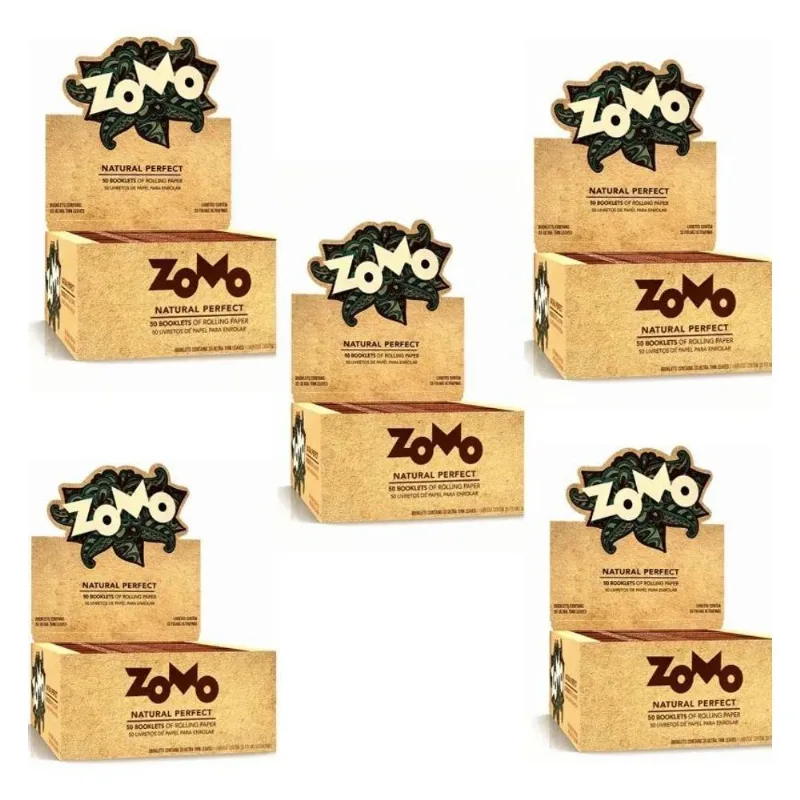 3x 5 Caixas Sedas Zomo Com 50 Livretos Cada Marrom