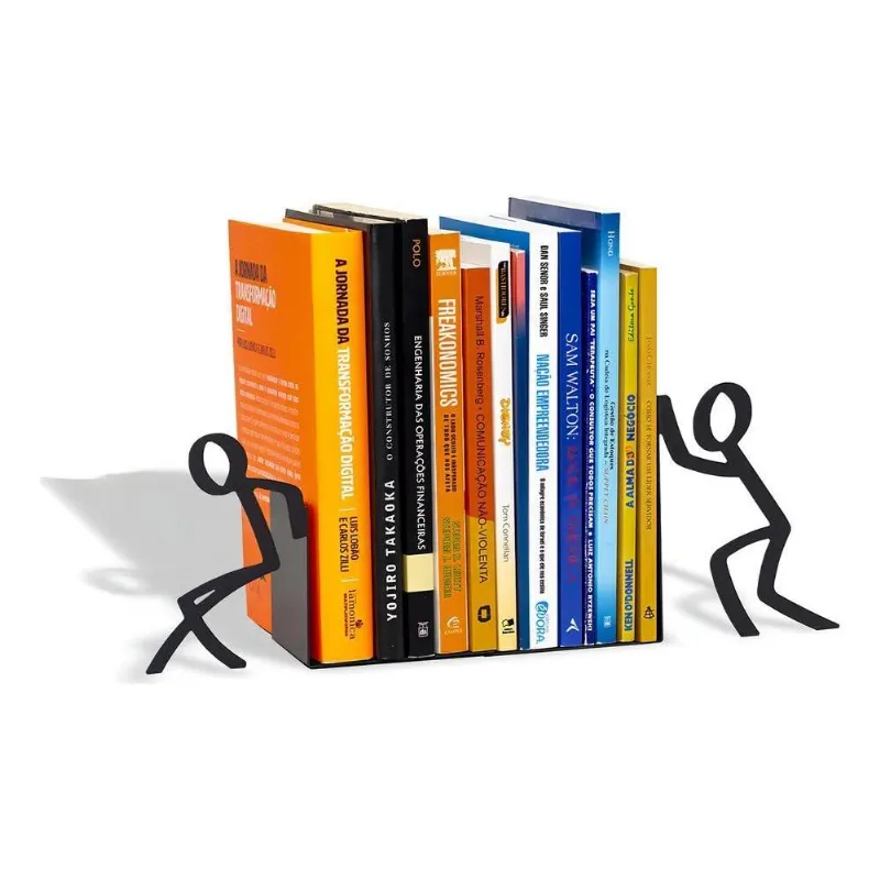 3x Suporte Livro Aparador Porta Livros Aço Toni Bibliocanto