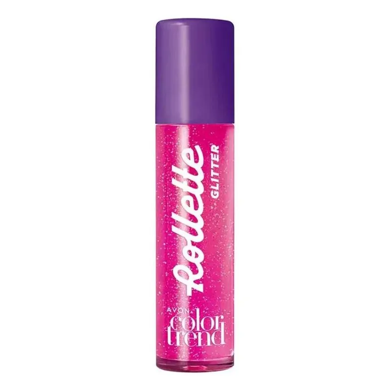 3x Brilho Labial 5,5ml Rollette Gloss Cor Morango Vibes Com
