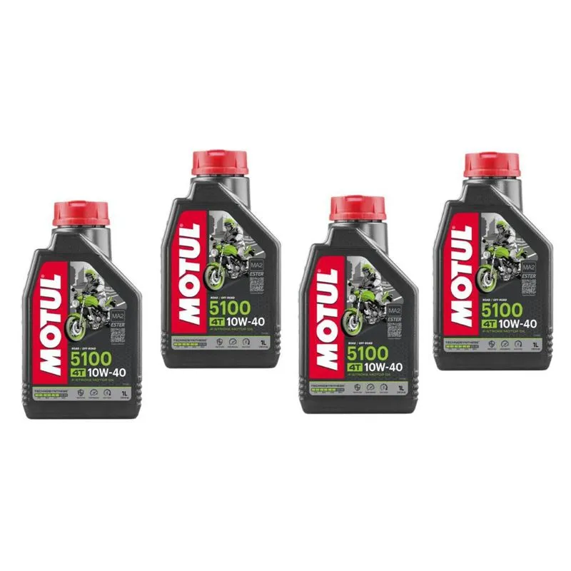 Oleo Motul 5100 4t 10w40 Kawasaki Yamaha Suzuki - 4 Litros