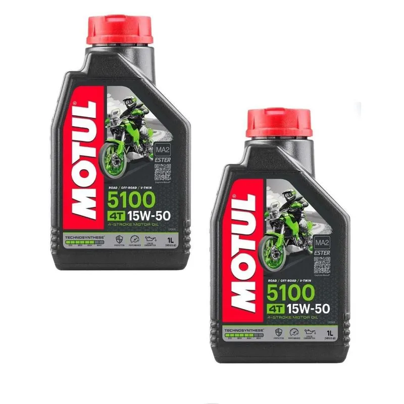 Oleo Motul 5100 Semissintético 4t 15w50 Api Sm Sl - 2 Litros
