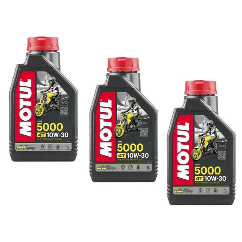 Oleo Motul 5000 10w30 Sl Sj Injeção Cb 500 Cb 600 - 3 Litros
