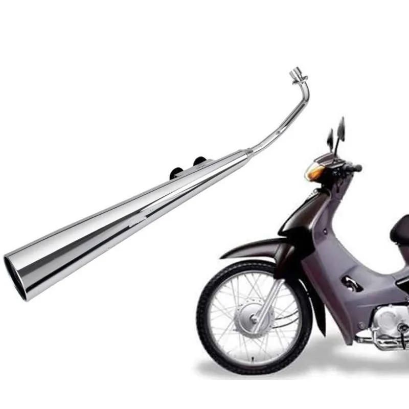 Escapamento Cromado Honda Biz 100 De 1998 Ate 2005