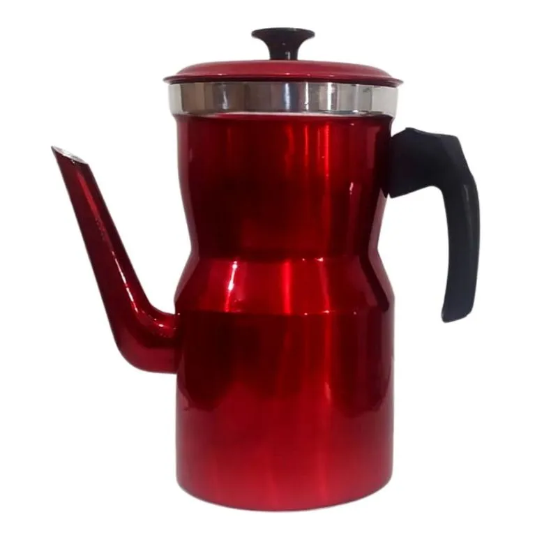 Bule Cafeteira Café Chá Leite Alumínio Bico Grande 1900 Ml