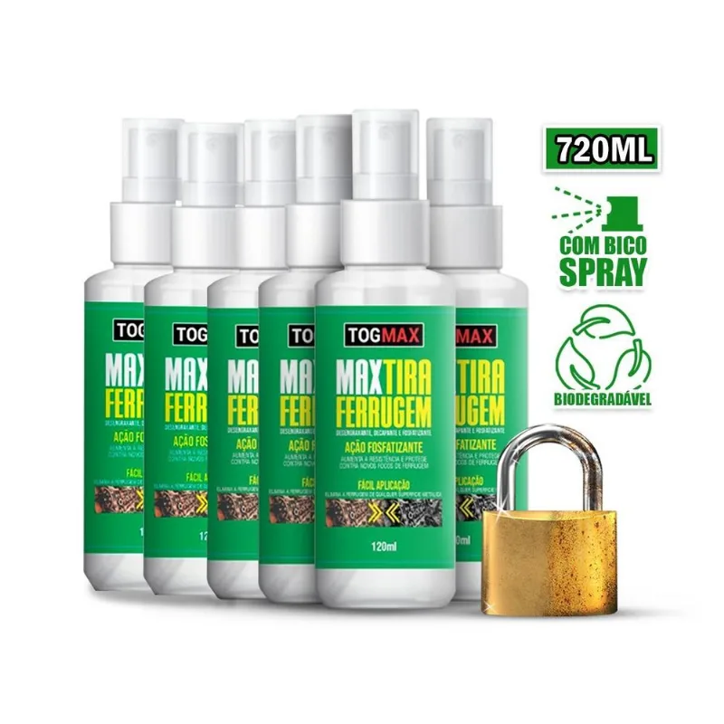 Tira Ferrugem 120ml Kit Com 6 Unidades