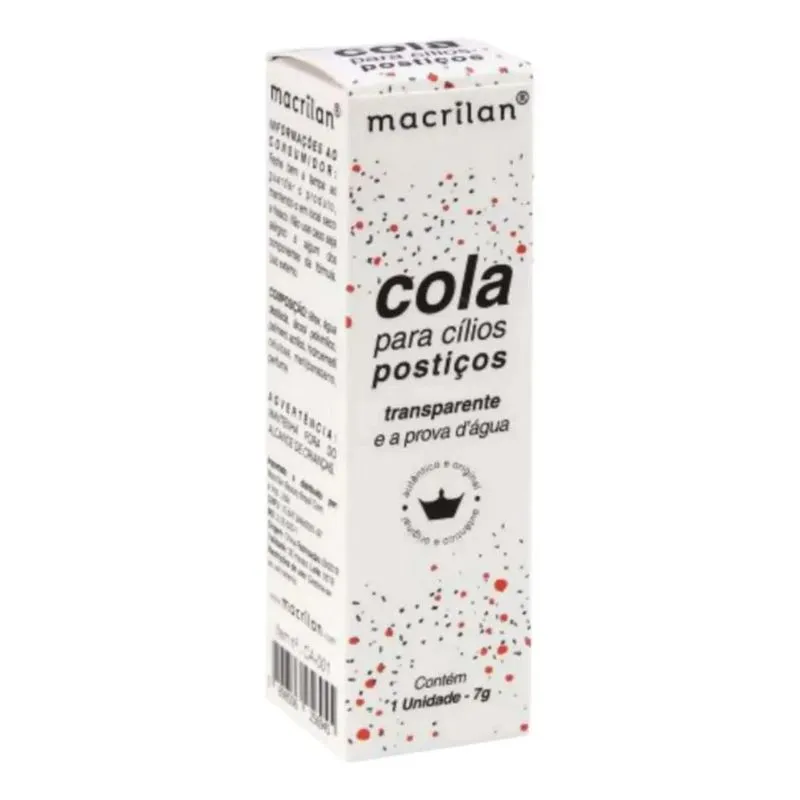 3x Cola Ca-001 Para Cílios Postiços Transparente Macrilan