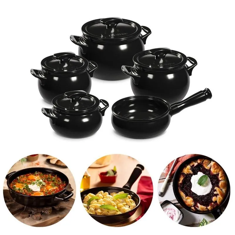 Conjunto De Panelas Cerâmica New Premiere + 5 Peças Ceraflame