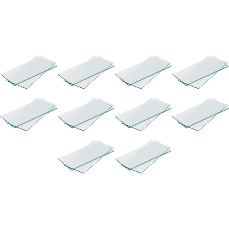 Kit 10 Lentes de Prote��o Retangular 51x108mm Carbografite