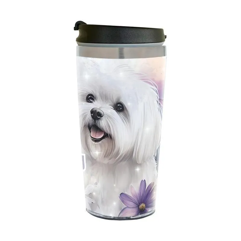 Copo Térmico Pet Lover Dog Shih-tzu 450ml Inox