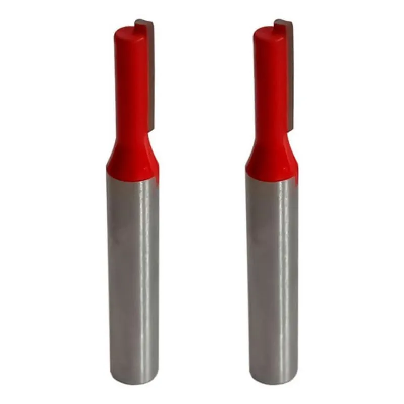 Kit 2 Fresa Reta Paralela 4mm Haste 6mm Metal Duro Tupia