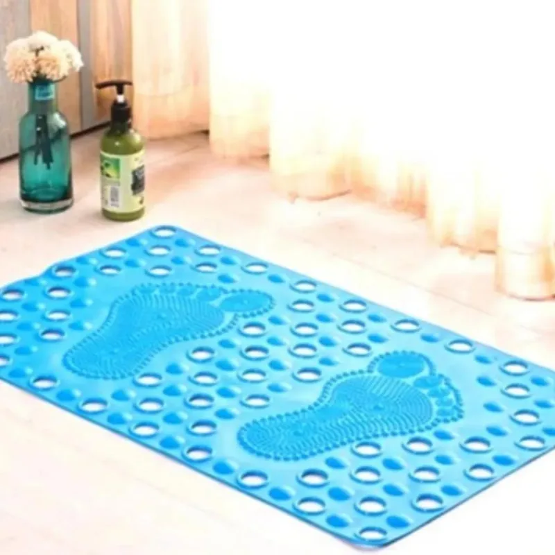 Tapete Box Banheiro 66x37cm Pvc Antiderrapante Base Ventosa