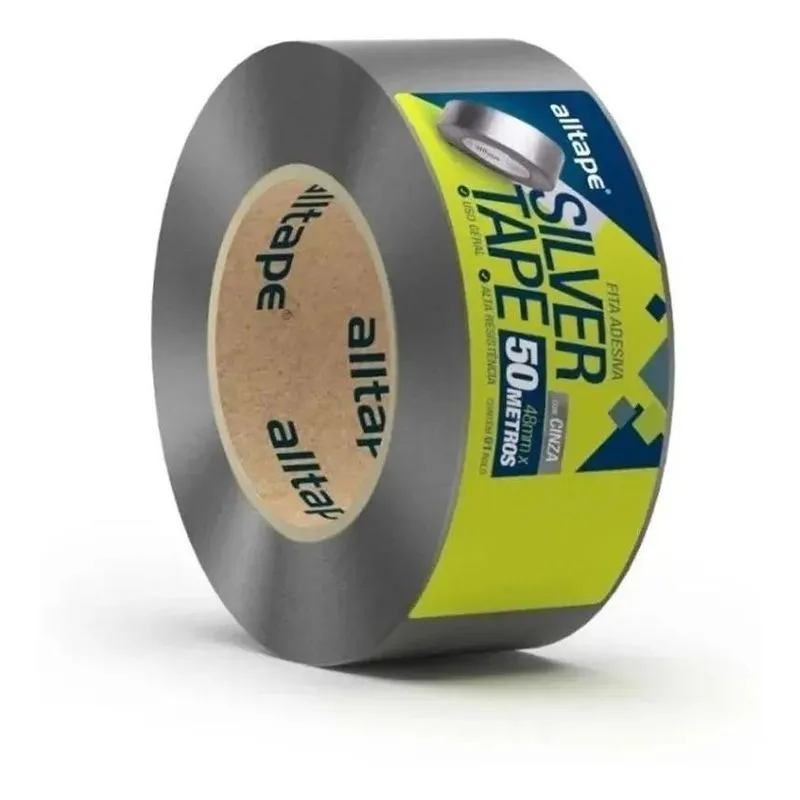 Fita Adesiva Alltape Sk 431 Silver Tape 48mm X 50m Cinza