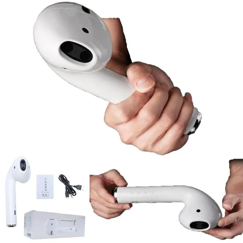 CAIXA DE SOM PORTÁTIL AIRPODS GIGANTE COM BLUETOOTH BRANCA