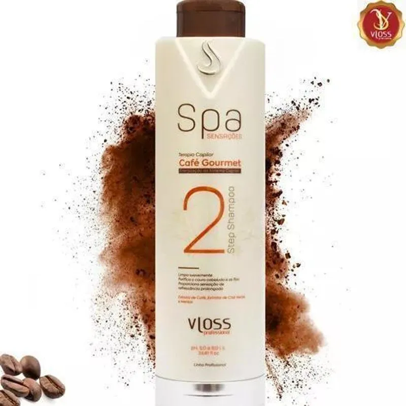Vloss Café Gourmet Shampoo Energizante Frescor Suave 1 L