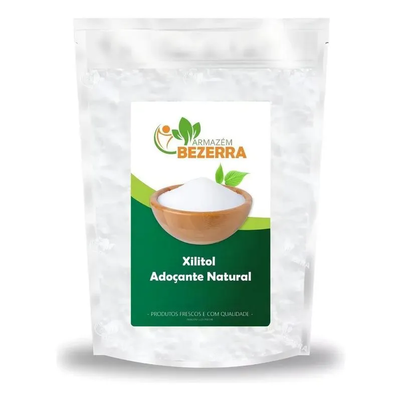 5x Xilitol 100% Puro 1kg - Dieta Low Carb